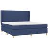 Maison Exclusive - Sommier à lattes de lit avec matelas Bleu 160x200 cm Tissu