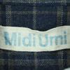 MidiUmi шерстяная смесь Клетка Длинный рукав Длинное пальто Темно-синий Женский Б/у