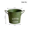 MOJY Round Double Handle Iron Succulent Pot