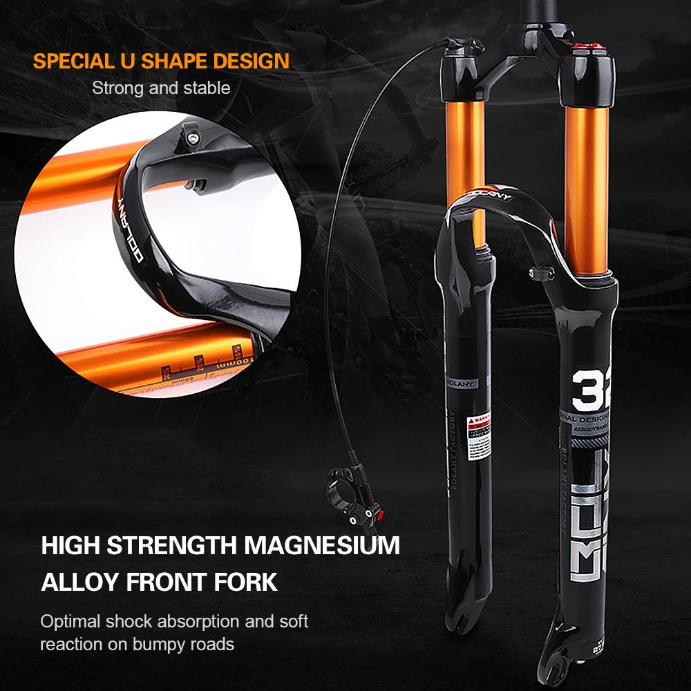 Сверхлегкая 29-дюймовая пневматическая передняя вилка для горного велосипеда с дистанционным управлением, велосипед из магниевого сплава