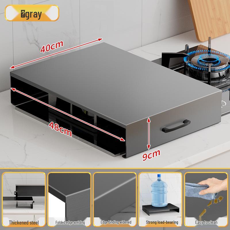 Защитный экран для газовой плиты и органайзер для столешницы с подставкой для кастрюль и перегородкой для индукционной плиты