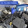 2Pcs Retractable Auto Foldable Fuel Funnels Compatible Highly Thickened Engine Oil Refueling Funnels