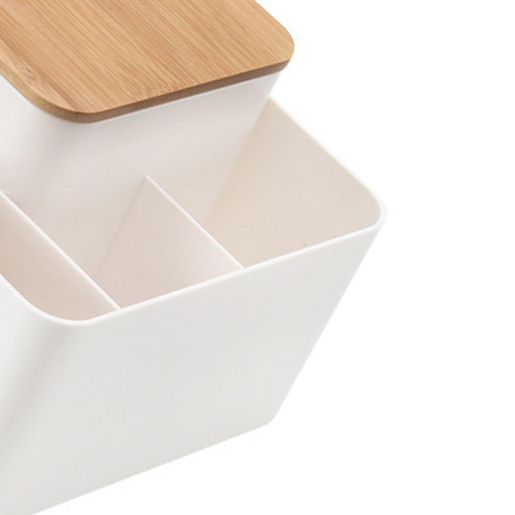 Многофункциональный держатель для салфеток, прямоугольный держатель для салфеток, дистанционный органайзер с деревянным корпусом для Livin