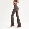 Расклешенные йога-штаны с высокой талией и эффектом коррекции живота для высоких женщин