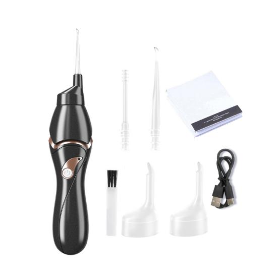 Electric Ear Wax Remover with Built-in LED Lights Ear Pick Spoon Low Noise Washable USB Charging Spiral Ear Cleaning Tool for Kids Adults