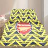 [1pc Football Club Blanket] All-Season Blanket - Cozy Blanket for Sofa Couch Home Decoration, Digital Printed Nap Blanket