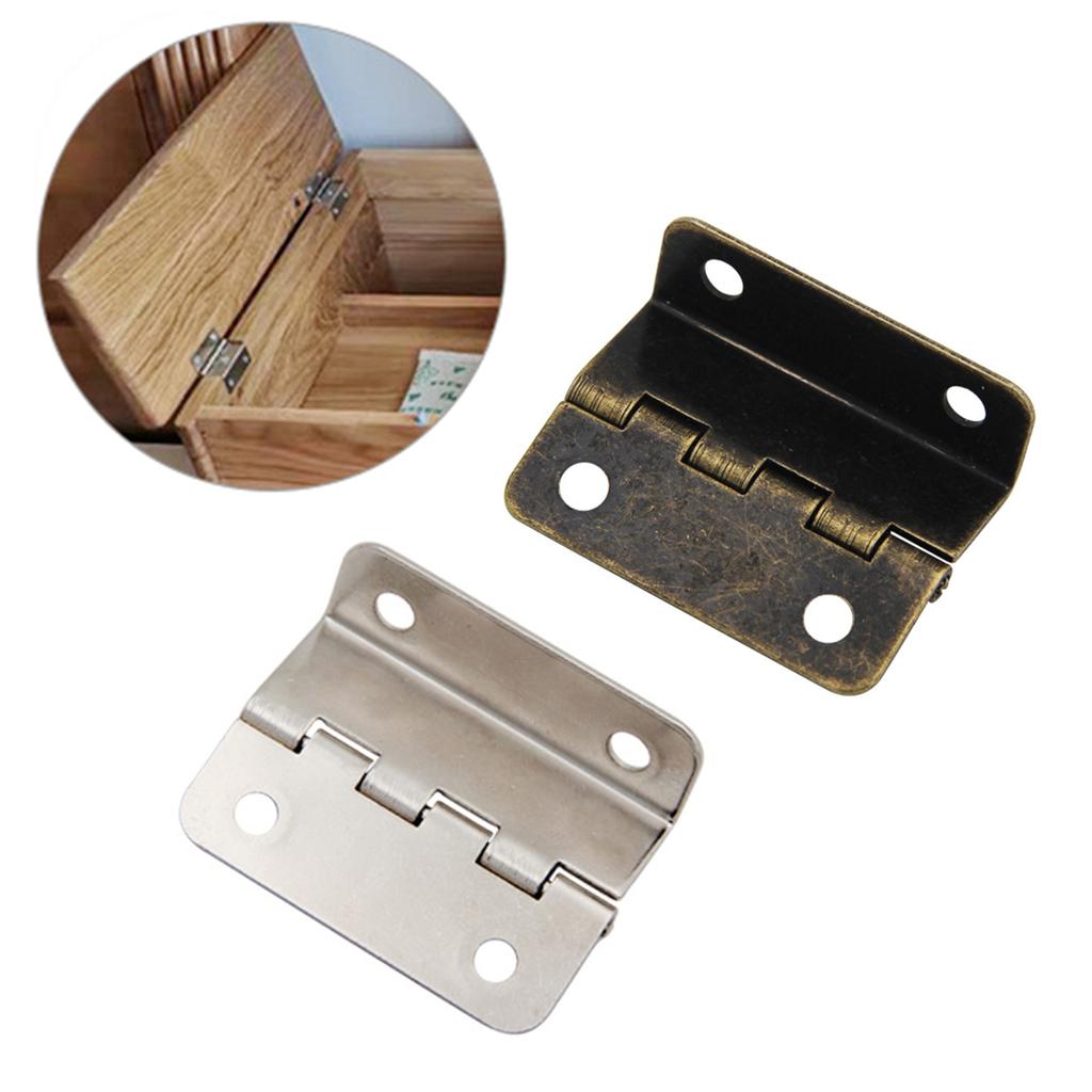 2 шт. Петли для дверей шкафа, багажа, ювелирных изделий, деревянных шкатулок, антикварные петли, трехстворчатые петли, домашняя мебель, декор, фурнитура