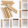 1PC Ceramic Mud Roll Reliefs Flower Pattern Pottery Art Embossed Rod Wooden Texture Roll Tree