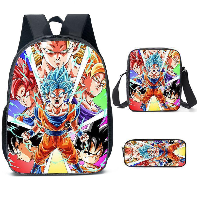 Dragon Ball, аниме Dragon Ball, девочка, мальчик, студент, рюкзак, сумка, мультяшный школьный рюкзак