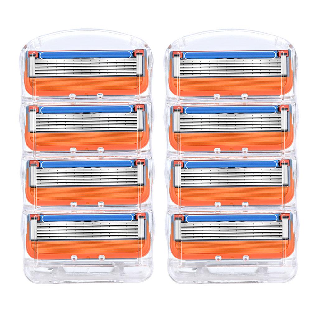 4 шт./упак. Мужские бритвенные лезвия, кассеты для бритья, сменные лезвия для бритья Fusione