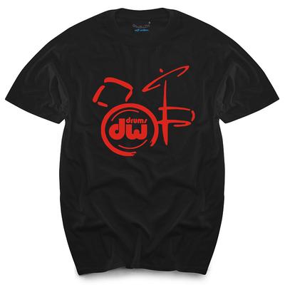 DW Drum - Логотипы музыкальных инструментов Мужская черная футболка размеры от S до 3XL топ футболки мужская футболка лето бренд т