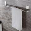 Bathroom Stainless Steel Wall Mount Adhesive Towel Rack Clothes Holder Hanger