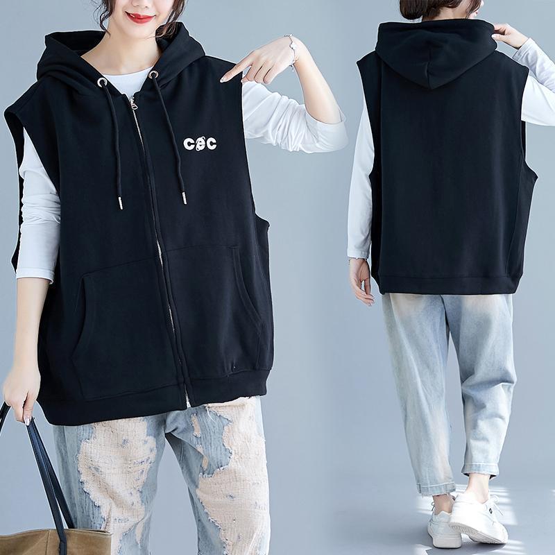 Spring Autumn Cotton Casual Vest Female Korean Version Loose Temperament Fashion Short Waistcoat Jacket