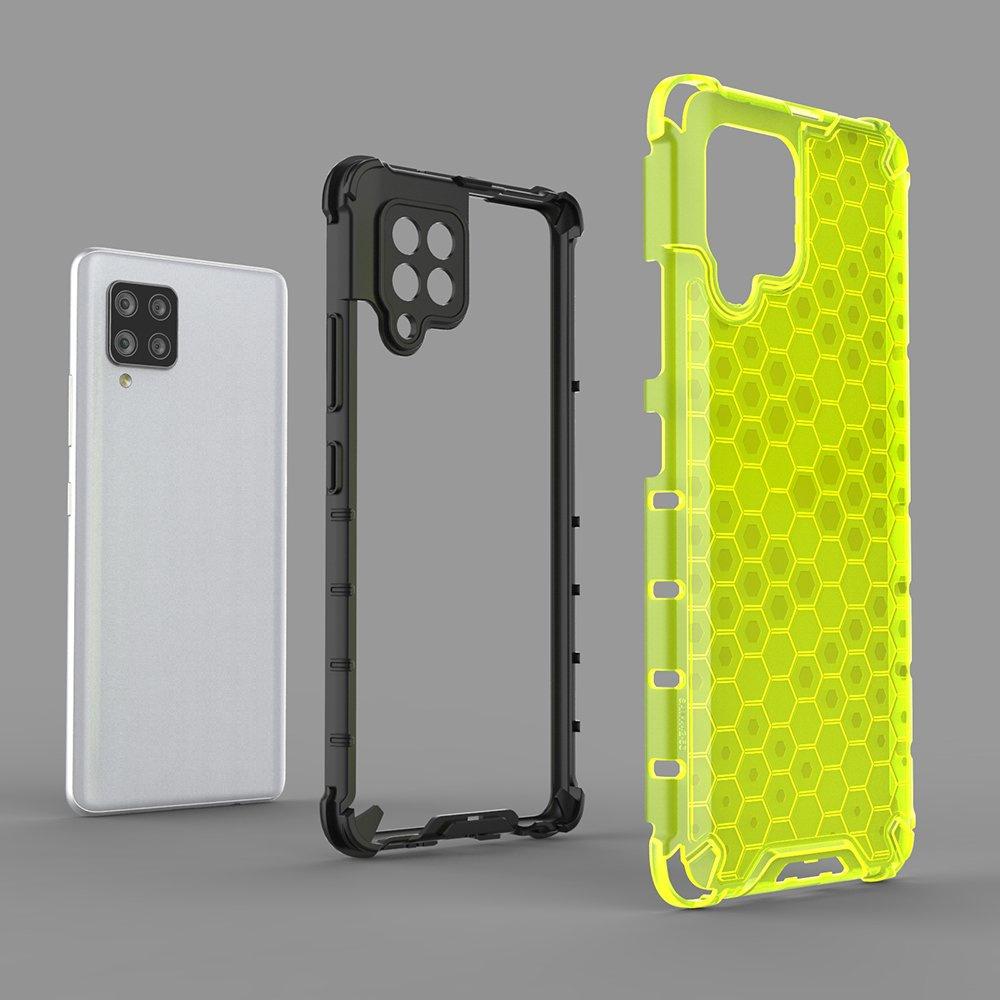 Samsung Galaxy A42 5G Rugged Honeycomb Case with Gel Frame - Black