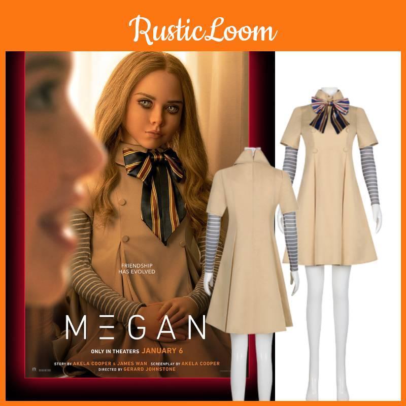 Вдохновленный фильмом M3gan Детский костюм для косплея, нарядное платье, одежда для праздничной вечеринки