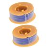 2Pcs Lawn Mower Spool Line Nylon Trimmer Accessories Replacement Fit for BOSCH ART 30 ART 30FA Blue