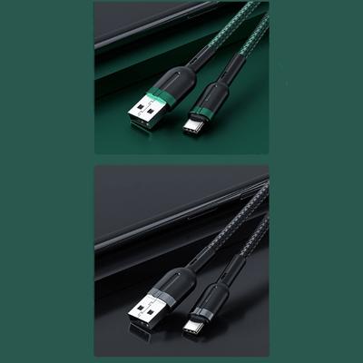 Плетеный USB-кабель для зарядки Type-C со встроенной технологией интеллектуальной защиты от перезарядки и подсветкой