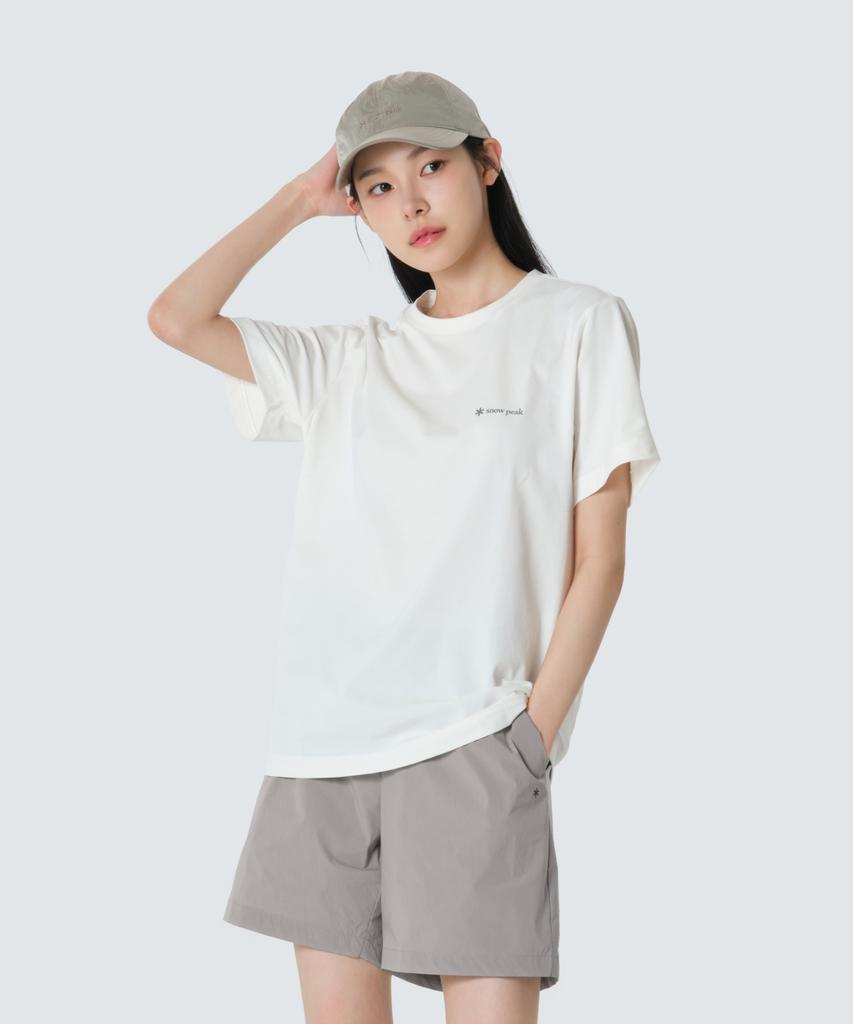 SNOWPEAK APPAREL Quick-Dry Basic Short Sleeve T-Shirt (S26Mutts12) Off White
