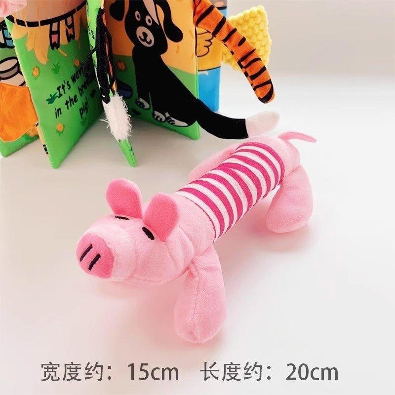 Plush Pet Toy Dogs Cats Durable Squeaky Carrot Shape Chew Soft Rabbit Fur Material Interactive Self-Entertainment