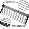 Stainless Steel Drainer Rack Sink Drainer Rack Portable Tableware Fruit Foldable Drying Rack Practical Kitchen Accessories