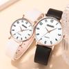 Модные женские часы из натуральной кожи Кварцевые часы Мужские часы с цифровым циферблатом Модные женские часы Парные часы Простые часы