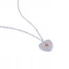 Chain Pr 925 Heart With Cubic Zirconia Crystal Heart Star