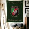 Glentoran Heart Wall Hanging Printed Fabric Blanket Decorative Tapestries for Bedroom Living Room Home Decor