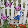 Iron Butterflies Wall Decoration Home Office Living Room Bathroom Indoor Outdoor Metal Wall Art Hanging Animal Ornament Pendant