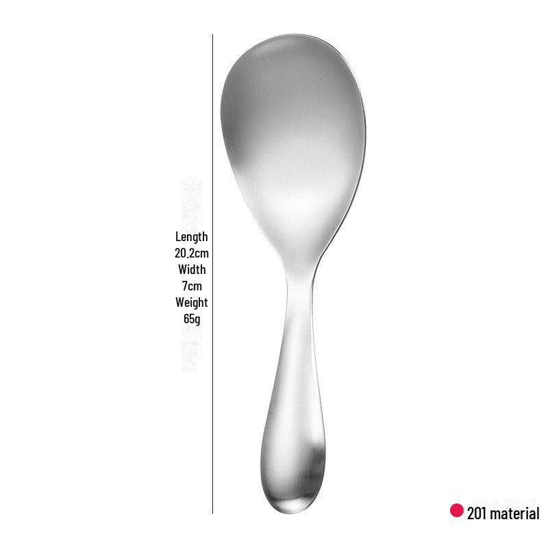 Ложка для риса из нержавеющей стали 304 с антипригарным покрытием — большая, толстая кухонная утварь для использования дома или в отеле