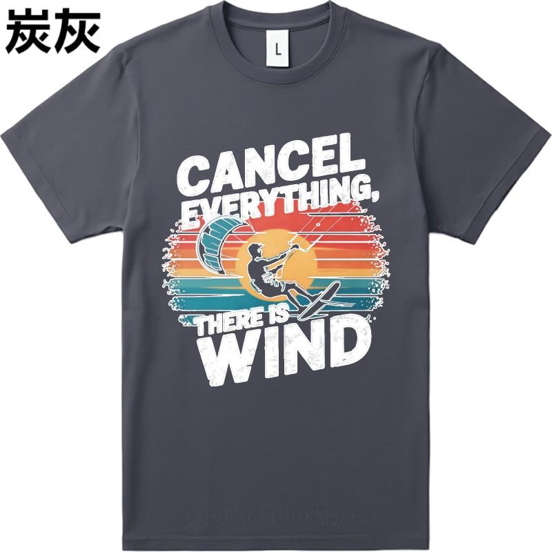 Vintage Tshirt Comfortable For Her Summer T Shirt Black Cancel Everything There Is Wind Retro Unisex Tees Cheap Tshirt Top Tees