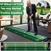 Outdoor/Indoor Golf Carpet Putting Ball Pad Two-way Practice Mat Mini Washable Anti-Slip Green Practice Golf Putting Mat Green