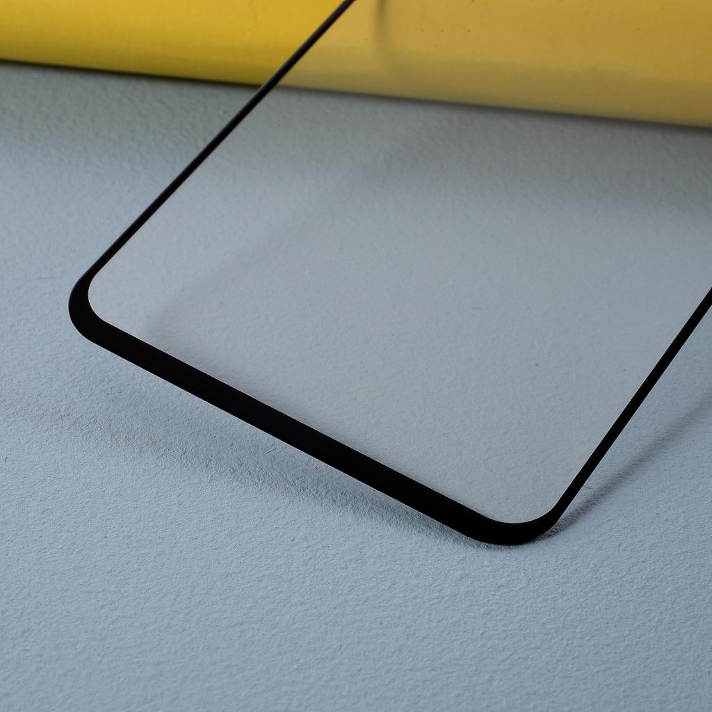 Шелкография Закаленное стекло Полноразмерная защитная пленка для экрана (Полный клей) для Google Pixel 4