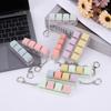 4 Keys Mechanical Keyboard Axis Tester LED Keyboard Key Toy Stress Relief DIY Button Keycap Fidget Keychain Toys Gift