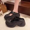 Small Hollow Bag Head Slippers Women's Outer Wear 2025 Summer New Thick-bottomed Muffin Versatile Casual Fashion Slippers