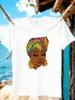 Yj01157cartoon Character Print Plus Size Unisexs Tshirt Summer Casual Short Sleeve Top Fashionable Versatile Clothing