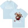 Hollow Knight Silksong Graphic T Shirt Men's Clothing Casual Short Sleeve Top Fashion Cartoon Hot Game Unisex T-shirt Cotton Tee