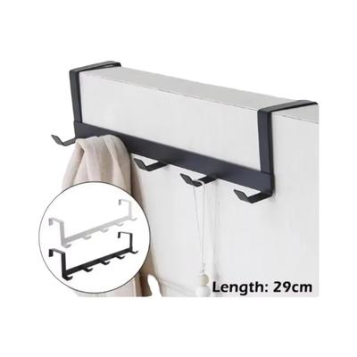 Крючок для хранения на дверь с 5 звеньями, универсальный, многофункциональный, настенный держатель для дома, без сверления, не оставляющий следов