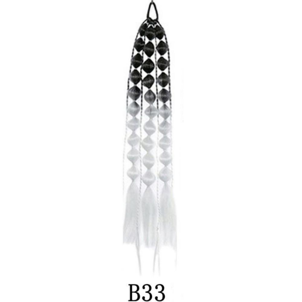 with Hair Tie Kids Bubble Ponytail Extension 20" Ombre Crazy Hair Day Accessories