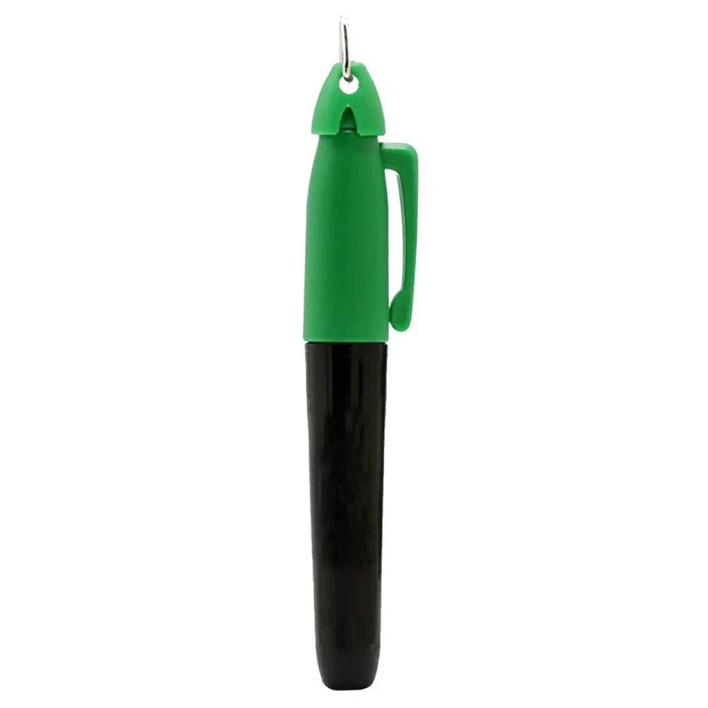 Golf Ball Liner Marker Pen Oily Ink Waterproof With Hang-Hook Drawing Alignment Marks Outdoor Sports Tools Professional Portable 5