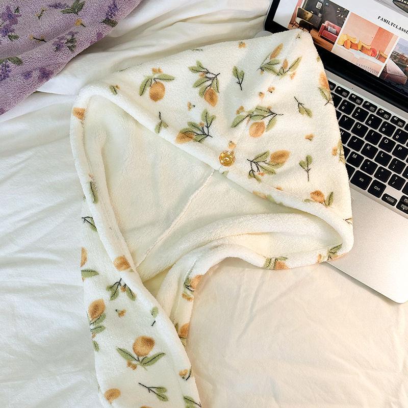 Быстросохнущая шапочка для волос, супер впитывающая мягкая банная женская головная полотенец для девочек, милое полотенце для волос, сухая шапочка для волос