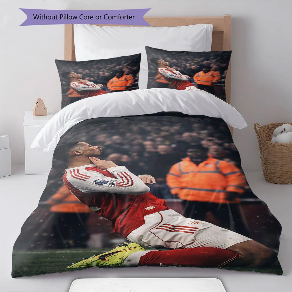 Saliba Pattern Bedding Home Decoration Birthday Gift ( 1 duvet cover + 2 pillowcase, without core),fan merchandise.