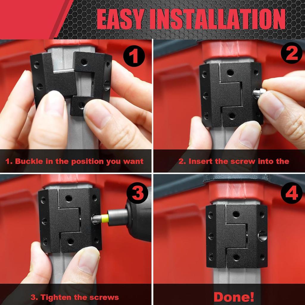 Универсальное крепление на рейку, фиксирующий зажим для рейки Packout для электроинструмента, ящик для инструментов Packout, рейки системы Packout