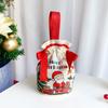 1PCS Christmas Cartoon Santa Claus Xmas Tree Handheld Canvas Bag Merry Christmas Decor Natal Navidad Happy New Year 2025