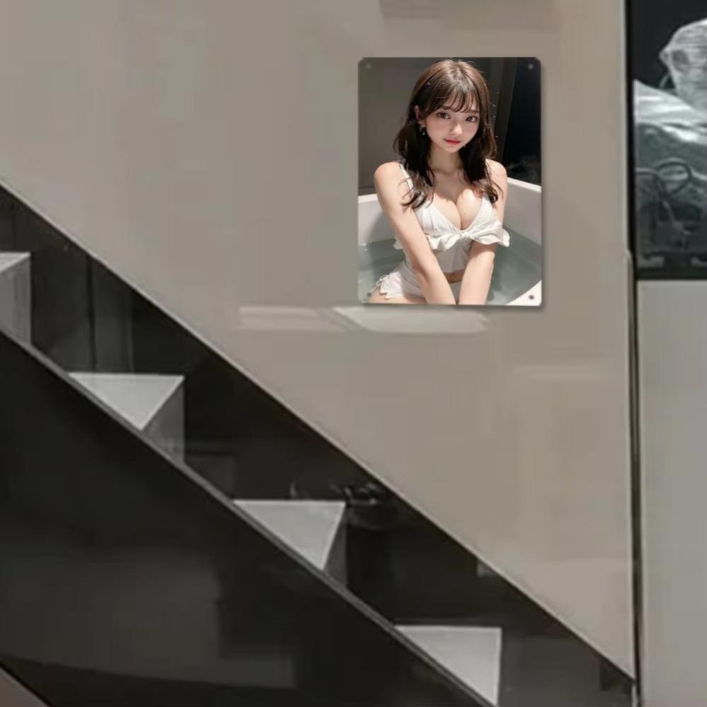 Винтажная металлическая жестяная табличка Ретро декор для стен 8x12 Кафе Ванная комната Гостиная Офис Подарок