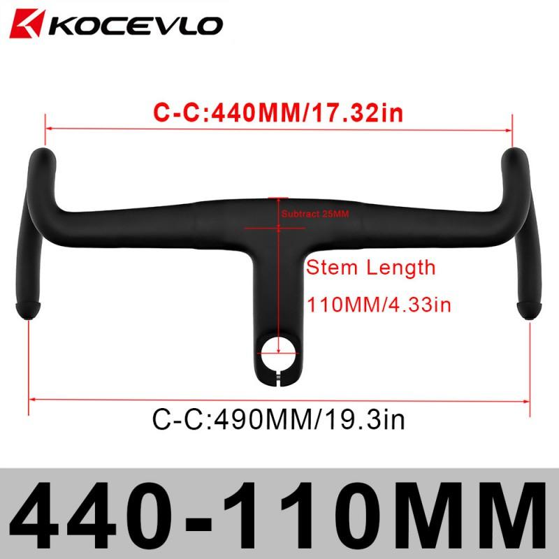 K05 Carbon Fiber Gravel Integrated Drop Bar Road Bike Internal Cable Routing With Washers