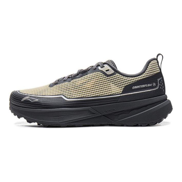 Li Ning Outdoor CF Tracing, Устойчивые к проколам, Низкие, Для походов, Унисекс, Черный/Хаки AHCV037-3