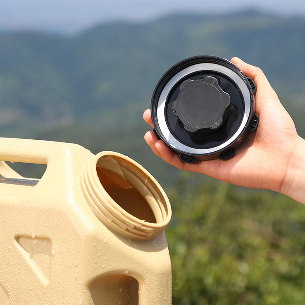 10L Outdoor Water Bucket Large-Capacity Portable Camping Water Bag Container with Faucet Driving Water Tank for Picnic Hiking