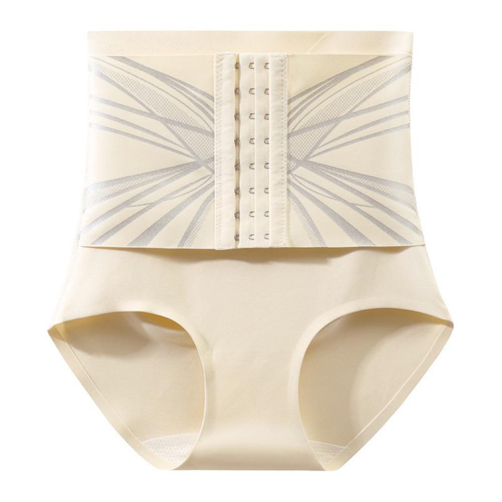 Высокая талия Корректирующее белье для похудения с пряжкой Трусы с утягивающим эффектом Бесшовные трусики для женщин Коррекция фигуры
