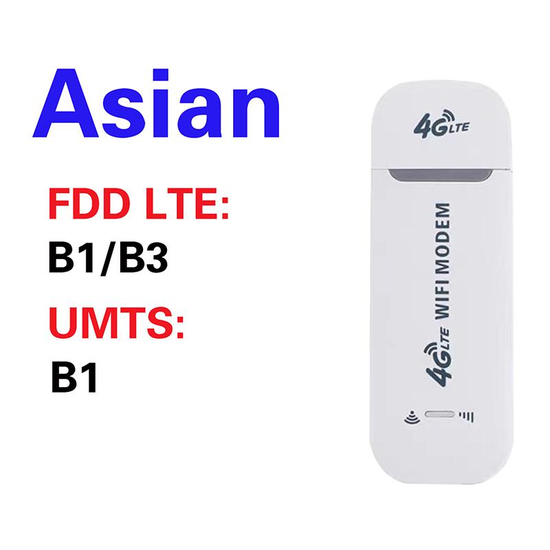 Высококачественная беспроводная 4G интернет-карта B1/3/5 для LTE-терминала USB-донгл Портативный WiFi-роутер USB 2.4 ГГц 150 Мбит/с Модем-стик