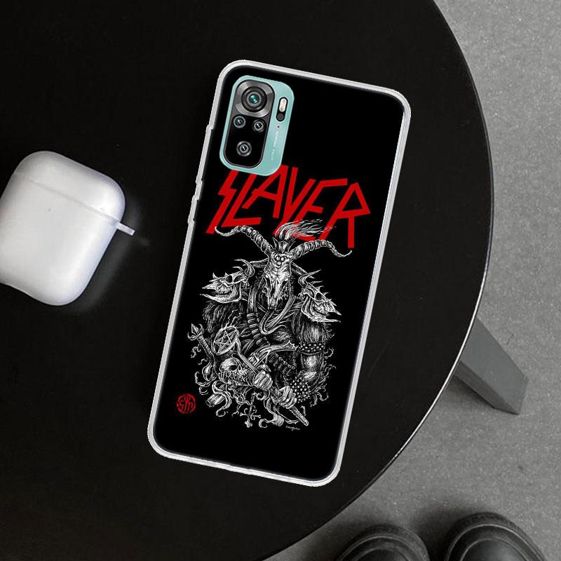 Slayer Heavy Metal Rock Band Phone Case Cover for Xiaomi Redmi Note 15 14 13 12 11 Pro Plus 14S 12S 11S 11T 11E 10S 10 Customize